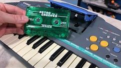 Toy keyboard with a cassette player, the Casio TA-10