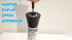 How to adjust a Hunter 4" pop up spray sprinkler