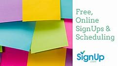 Save Time with Free, Online SignUp Sheets from SignUp.com!