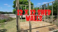 How To Build an 12x12 Shed PT 2 Walls #Shed #DIY