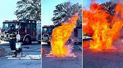 Thanksgiving fireball! Frozen turkey explodes in deep fryer in fiery video