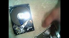 Dismantle of a hard drive (Laptop)