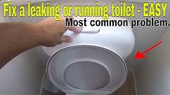 How to fix a leaking running toilet - most common problem