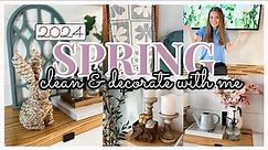 NEW SPRING DECORATE WITH ME 2024 / NEUTRAL SPRING DECOR IDEAS / DECORATING FOR SPRING