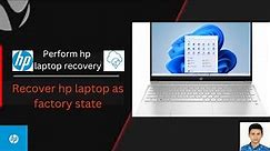 Recover hp laptop using the HP Cloud Recovery Tool | Arnob Arpon