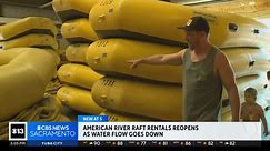 American River Raft Rentals reopens as water flow drops