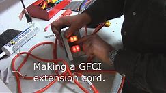 Making a GFCI extension cord