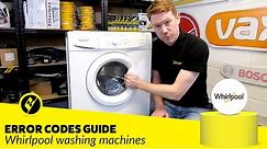 Whirlpool Washing Machine Error Codes Diagnosis