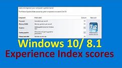 Windows 10 System Performance Rating!! - Howtosolveit