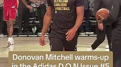 #donovanmitchell debuts his new #adidas shoe ahead of the #cavs first game of the season #nba #nbaopeningweek #cavaliers #mitchell #clevelandcavaliers