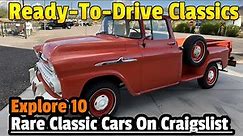 Ready-To-Drive Classics: Explore 10 Rare Classic Cars On Craigslist !