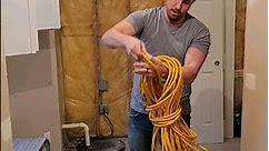 How to wrap extension cord