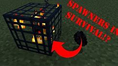 How to get a spawner in survival Minecraft!!!