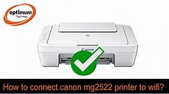 (Solved 2023) Connect canon mg2522 printer to wifi?