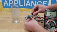 Testing a Sub-Zero Refrigerator Thermistor using a Glass of Ice Water