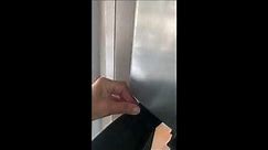How to remove, raise, and reinstall a Norcold refrigerator door so the middle flap does not stick