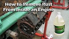 Using Rust Release to clean an engine block