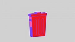 Download recycling bin 2d animated Recycle bin icon for free