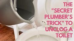 Learn the "Secret Plumber's Trick" to Unclog a Toilet