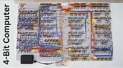 How to Build a 4-Bit Computer on Breadboards Using Individual Transistors