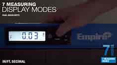 Empire 24 in. Digital Box Level with Case and 8 in. Magnetic Torpedo Level and Rafter Square in True Blue E105.24-Em71.8-E2994