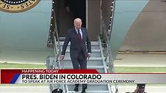 Biden arrives for Air Force graduation