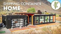 Living in an Ultra-Modern Shipping Container Home - Built with 4 x 20ft Used Containers