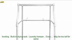 1005005440169766 MCSLS12W Metal Compact Laundry Stand for Washers and Dryers