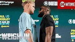 Jake Paul vs. Tyron Woodley Live Stream Weigh In Video