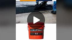 Shop Low Cost AquaPhalt now! Use this link to view actual product on our website: https://www.contractorswholesalesupplies.com/aquaphalt-6-0-3-5g-black-permanent-asphalt-repair/ #contractors #asphaltrepair #potholes #quickrepair