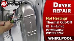 Dryer Diagnostic & Repair - High limit Cut-Off Safety Device Troubleshooting by Factory Technician