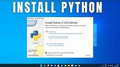 How to Install Python on Windows 11