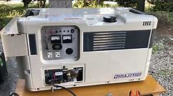 IHI Dynajet 2.6 micro gas turbine generator fully start up and shut down cycle at home.