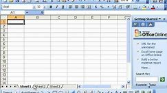 Excel 2003 Tutorial The Excel Environment Microsoft Training Lesson 1.1