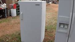Scrapping a refrigerator and a freezer for copper and Aluminum