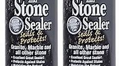 Rock Doctor Granite Sealer for Marble, Stone, and Tile Countertops, Streak-Free Finish with Stain Resistant Moisture Protection, Interior and Exterior Use, Pack of 2