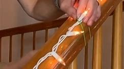Wrap Christmas lights around your banister... 🎅🎄☃️ | DIY with Hometalk