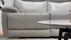 Messina Leather Power Reclining Sofa with Power Headrests