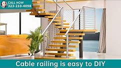 How to build a cable railing project with metal posts？- Muzata cable railing system
