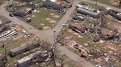Aerial View of Tornado Damage in... - NewsChannel 8 - Tulsa