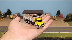 Micro 1/87 scale RC Trucks. Dump truck