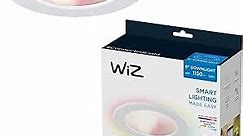 WiZ Color 6-Inch Smart Retrofit Downlight - Pack of 1-2700K- 6500K - 1150 Lumen - Indoor - Connects to Your Existing Wi-Fi - Control with Voice or App + Activate with Motion - Matter Compatible