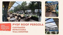 How to install a wall-mounted retractable house awning canopy aluminum pergola? assembly instruction