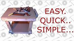 Small Wooden Workbench - Quick & Simple