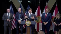 Gov. Ron DeSantis holds news conference at Reedy Creek building amid battle with Disney