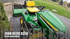 Review of John Deere X350 and Lawn Sweeper