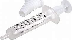 EZY DOSE Kids Baby Oral Syringe & Dispenser Calibrated for Liquid Medicine, Reduce Mess, Easy Way to Orally Administer Medication, 10 mL/2 TSP, Includes Bottle Adapter, Clear, BPA Free