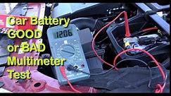 How to Test Your Car Battery with a Multimeter Check if Good or Bad, Needs Replacing or Charging