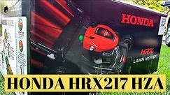HONDA HRX217HZA Lawn Mower: First Impressions | This thing is a BRUTE!