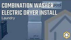 Combination Washer Electric Dryer Installation